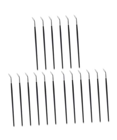 DOITOOL 18 Pcs Eye Liner Brush Bent Liner Brush Angled Bent Eyeliner Brush Long Handle Eyeliner Brush Bend 18.1X0.5cmx3pcs As Shownx3pcs