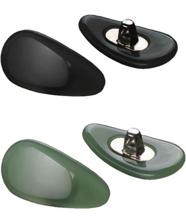 Harilla Green & Black Screw-In Eyeglass Nose Pads - Antislip 14mm for Glasses & Sunglasses - International Shipping Available - Buy Online on GoSupps.com