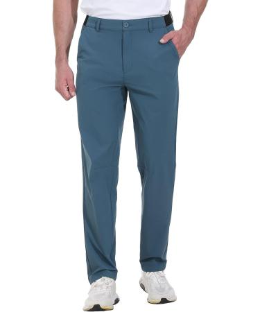 Rdruko Men's Stretch Golf Pants - Quick Dry Lightweight Casual Dress Pants Navy Blue 34 - Buy Online on GoSupps.com