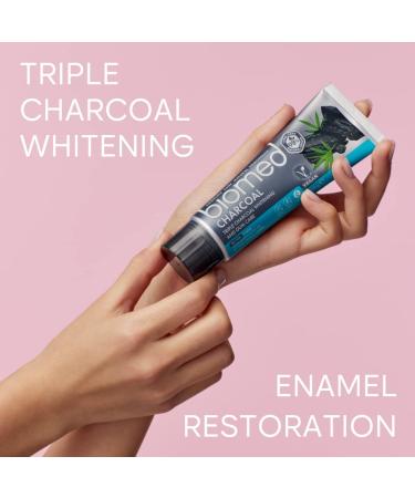 Biomed Triple Charcoal Whitening Toothpaste 100g | Vegan & SLES Free | Gum Care Bamboo Charcoal - Buy Online on GoSupps.com