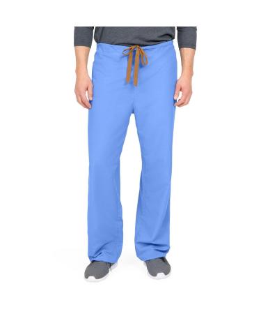 Medline PerforMAX Reversible Drawstring Scrub Pant ANG-CC Small Ceil Blue