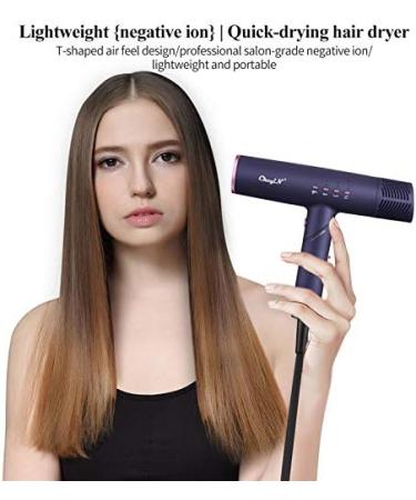 Ckeyin Foldable Professional Hair Dryer 1300W Powerful Negative Ion Far Infrared Fast Drying Air Blow Hair Dryer with Memory 45 - Buy Online on GoSupps.com