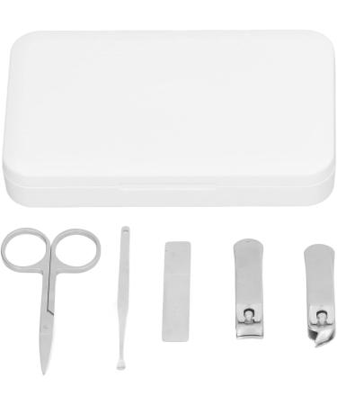 Nail Clipper Set Easy Storage Portable Size Strong Durable Widely Used Manicure Tools High Sharpness 5 Pieces Stainless Steel for Foot - Buy Online on GoSupps.com