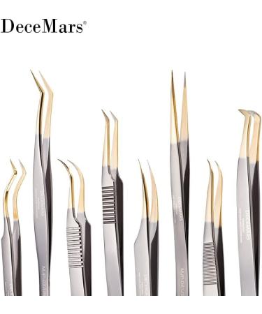 DeceMars MJP-01-US Eyelash Extensions Tweezers for Lash Artists | Precision Tools for Perfect Lashes - Buy Online on GoSupps.com