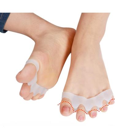 2pcs Black Toe Separator Correction for Hallux Valgus - Effective Foot Pain Relief - Buy Online on GoSupps.com