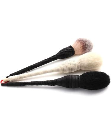 Handmade Rattan Handle Makeup Brush Professional Powder Makeup Brushes Blush Brush Cosmetic For Blending And Applying(Tricolor) powder makeup brush - Buy Online on GoSupps.com