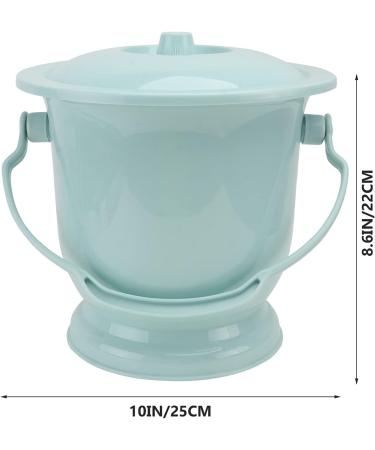Urinating Potty with Lid Handle Thickened Portable Household Urinal with Lid Urine Pots Urine Bucket Potty Urinal Bottle for Home Outdoor Travel Camping-Blue - Buy Online on GoSupps.com