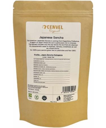 CENVEL Japanese Sencha Green tea | 100% Pure Natural Loose Leaf Sencha Green Tea | Premium Quality | From Kagoshima Region | Pesticides Free. GMO Free (100g) - Buy Online on GoSupps.com