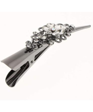 Metal Rhinestone Hair Alligator Clip Crocodile Hair Grip - Women - Buy Online on GoSupps.com