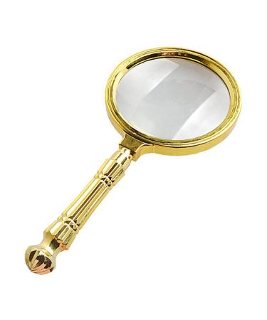 HD Handheld Magnifying Glass 10 Times Old Reading Reading Gift Magnifying Glass Portable Magnifying Mirror Handle Detachable Made in China