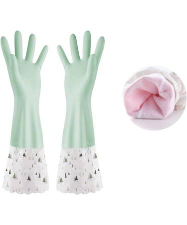 Dishwashing Gloves Thickened Rubber Gloves Winter Laundry Warm Waterproof Gloves Winter Home Latex Gloves Pink NO.3 S - Buy Online on GoSupps.com