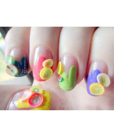 Crafare 15 Boxes Fruit Nail Art Slices - 3D Fruits Confetti for DIY Crafts, Slime Making, and Cellphone Decoration - Buy Online on GoSupps.com