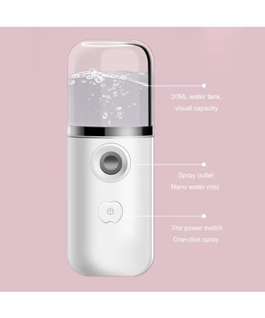 Ayammahic Face Steamer Hydrating Handy Handheld Nano Facial Mist Sprayer Hydrating USB Rechargeable for Eyelash Extensions Face Face Hydrating White - Buy Online on GoSupps.com