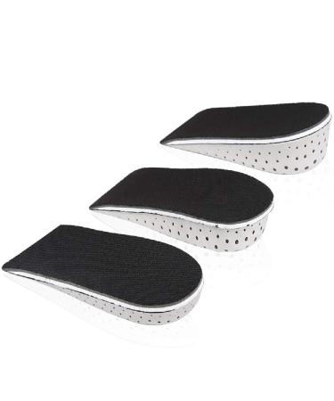 Hard Breathable Memory Foam Height Increase Insole Invisible Increased Heel Cushion Inserts Shoe Lifts Shoe Pads Elevator Insoles for Men & Women -2cm height 2cm(0.78 in)