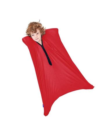 GADULU Relaxing Sensory Toys For Compression Body Sock For Autism Suitable Processing Disorders Wrap To Relieve Stress Suitable For Children And Adult (Color : Red Size : S/Small-69 * 102cm) S/Small-69*102cm Red