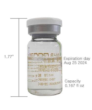 Ronas Stem Cell Solution: Advanced Anti-Aging Serum with Plant Stem Cells - Korean Beauty Salon Formula - 0.16oz (10 vials) - Buy Online on GoSupps.com