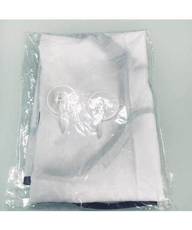 Beard Catcher Beard Trimming Apron | Mess-Free Beard Styling Bib for Men - White - Buy Online on GoSupps.com
