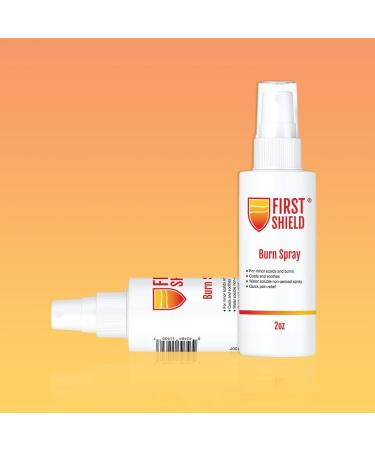 First Shield Burn Spray 2oz - Lidocaine Pain Relief for Scalds & Burns - 3 Pack - Buy Online on GoSupps.com