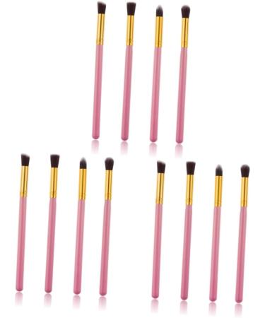 Hemoton 12 Pcs Eye Make-up Brush Kit Highlighter Brushes Eye Cosmetic Brushes Foundation Makeup Brush mediumx3pcs Pink+goldx3pcs - Buy Online on GoSupps.com