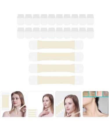 EXCEART Neck Lifting Tape 4PCS Instant Neck Facial Lifting Stickers Bands Adhesive Neck Lift Patch for Double Chin Jowls A As Shown a - Buy Online on GoSupps.com