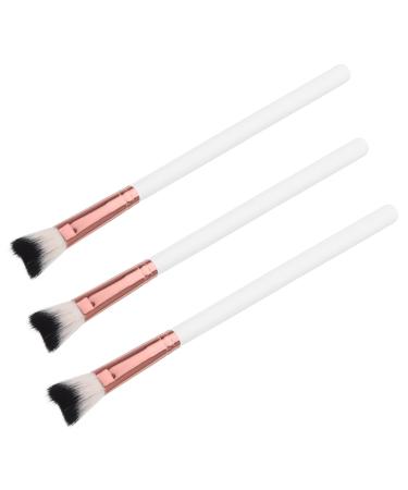 FOMIYES 3pcs Fish Tail Brush Nose Makeup Tool Nose Makeup Brush Nose Contour Brushes Aluminum Tube