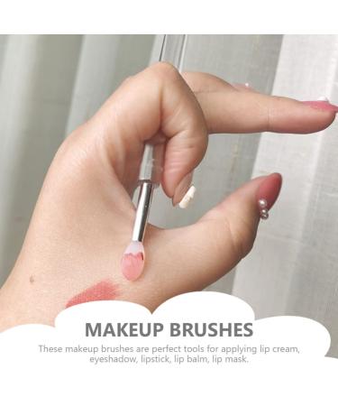 Beavorty Makeup Silicone Lip Brush Set - 6pcs Lidded Lipstick Applicators for Lip Cream & Eyeshadow | International Shipping - Buy Online on GoSupps.com