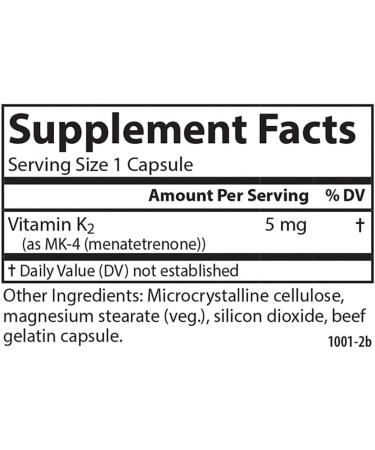Carlson - Vitamin K2 MK-4 (Menatetrenone) 5 mg Vitamin K Supplement Bone Support K2 Vitamin Soy-Free Vitamin K-2 180 Capsules - Buy Online on GoSupps.com