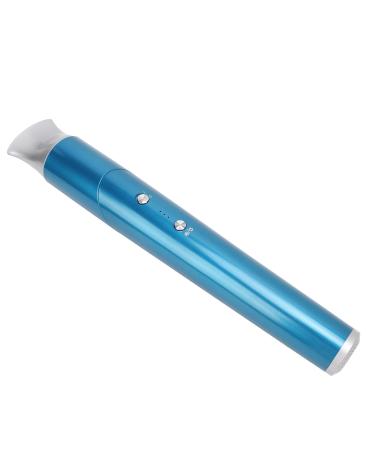 Portable Blow Dryer Cordless Hair Dryer 3000mAh Foldable Negative Ion Function Hot Cold Air Adjustable for Travel (Blue)