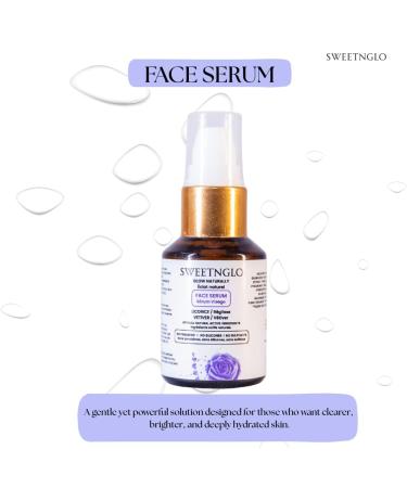 SWEETNGLO Face Serum Licorice & Vetiver | Hydrating | Glow-Enhancing | Calming Aroma | Vitamin C Enriched | Lightweight | Non-Sticky | All Skin Types | Paraben-Free 30ml - Buy Online on GoSupps.com