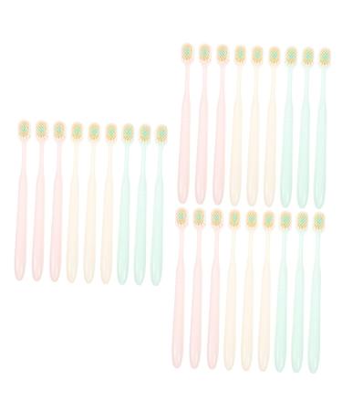 Solustre 27 pieces tooth cleaning Width and thin toothbrush toothbrush soft toothbrushes soft toothbrushes soft bristle soft brush toothbrush for adults 1 piece (1 Pack) as shown x 3 pieces