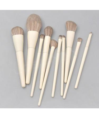 DFHBFG 10-Piece Wooden Handle Makeup Brush Set - Large Powder Eye Shadow Blush & High Gloss Brushes for Flawless Application | International Shipping Available - Buy Online on GoSupps.com