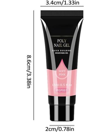 Nail Tip Extension Gel Glue - Professional Art Nail Tool | Easy to Use and Long-Lasting UV Nail Gel for Natural-Looking Nails Nail Extension Gel for Salon Easy at Home Pgp001 - Buy Online on GoSupps.com
