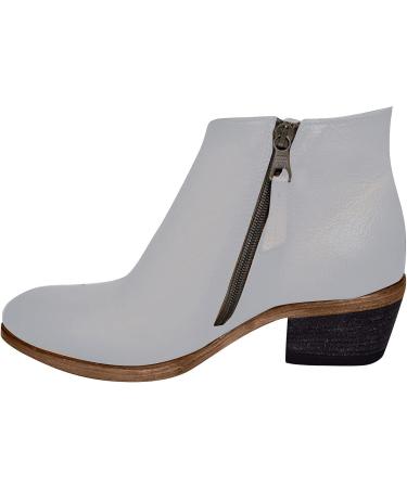 Winter & Autumn Fashion Women's Slim Zipper Ankle Boots - Low Heel Cowboy Style, Comfortable Round Toe Western Work Boots - Buy Online on GoSupps.com