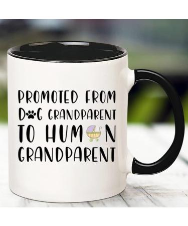 Fonhark Dog Grandparent to Human Grandparent Mug - Baby Announcement Grandparent Gift 11oz - Buy Online on GoSupps.com