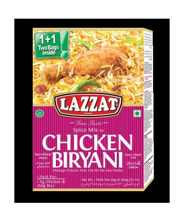 Lazzat Chicken Biryani masala 6x100g - sold by UKWT