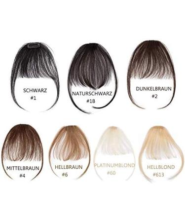 Clip in Fringe Bangs Human Hair #2 Dark Brown (3g) - Buy Online on GoSupps.com