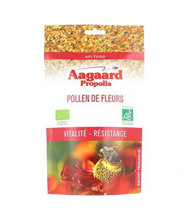 Organic Flower Pollen, Bee Pollen, Pollen Pellet, Pollen Grains | 200g | Aargaard Propolis