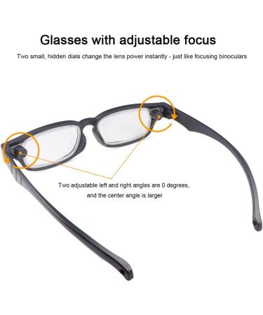Flex Focal Adjustable Reading Glasses - Zoom Eyeglasses for Men & Women | Auto Focus 0D to 350D Presbyopic Readers | Variable Focus Eyewear for Near & Far Sight - Buy Online on GoSupps.com