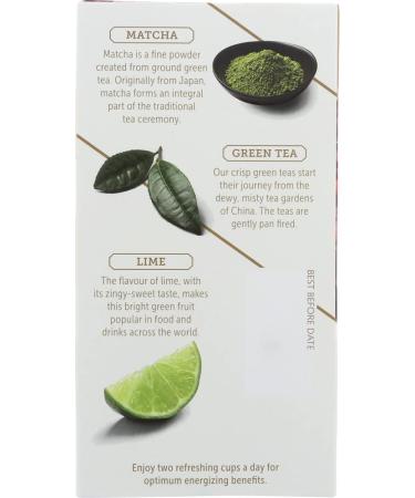 Twinings Energize Green Tea - Matcha Cranberry & Lime, 18 Bags (1.27 oz) - Boost Your Energy! - Buy Online on GoSupps.com