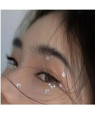 Clear Rhinestone Stickers: Self-Adhesive Face Gems for Makeup, Raves & Crafts - 2Pcs - Buy Online on GoSupps.com