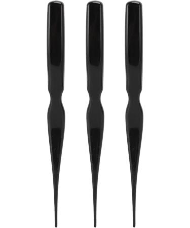 Teasing Hair Brush Portable Styling Comb Ergonomic Rat Tail Handle Home Travel (Black) - Buy Online on GoSupps.com