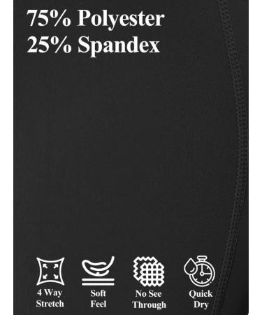 Girl's Black Athletic Leggings with Pockets - Compression Dance Tights for Yoga - Size 12 Years - Buy Online on GoSupps.com