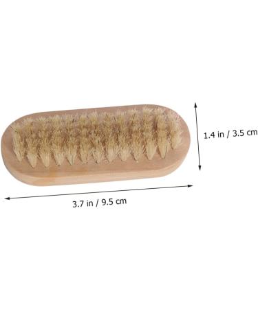 POPETPOP Nail Cleaning Brush Fingernail Brush Elliptical Cleaning Brush Hand and Nail Brush Nail Scrubbing Brush Cleansers Household Nail Art Pig Hair Double Sided Man Beauty Tools - Buy Online on GoSupps.com