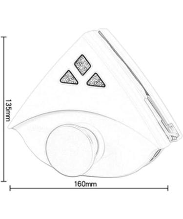 Double Sided Window Cleaner Anti-splint/large Handle/anti-fall Safety Rope Cleaner Glass Wiper 15-25mm Household Cleaning Tool Manual Type Colour:A (B) - Buy Online on GoSupps.com