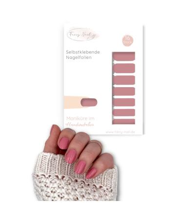 Fairy Nail self-adhesive nail foils manicure nail wraps nail stickers 16 nail polish strips (rose) - Buy Online on GoSupps.com