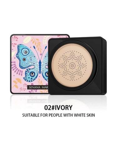 Air Cushion CC Cream Mushroom Head - Waterproof Matte BB Foundation & Concealer | Long Lasting Bright Face Makeup (1# Natural) - International Shipping - Buy Online on GoSupps.com