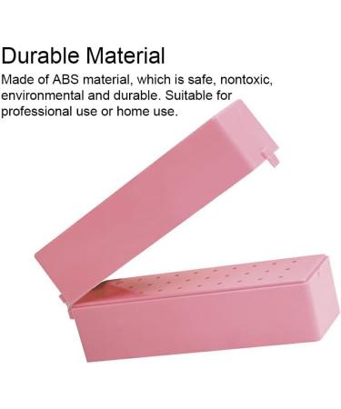 lmoikesz 30 Holes Nail Art Drill Storage Box Bit Holder Cover Tool Plastic Dustproof Case Manicure Accessories Organizer Pink - Buy Online on GoSupps.com