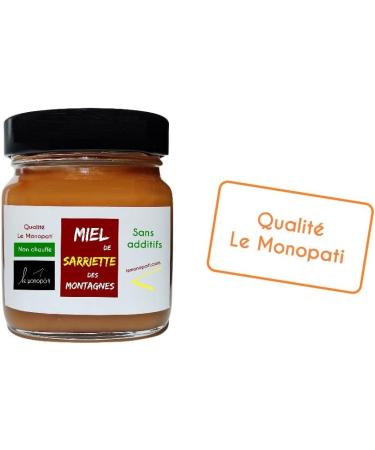Miel Cru de Sarriette des Montagne Le Monopati | Entreprise fran aise | Origine: Gr ce | 2 75kg (11 x250g) | 100% Pur & Naturel | Issu d une R colte Traditionnelle | Non Chauff | R colt la Main - Buy Online on GoSupps.com