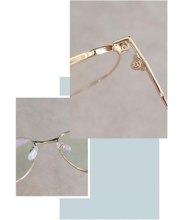 Fuqinqingoz Anti-Glare Reading Glasses - Stylish Anti-Blue Light Computer Readers for Women | Flat Lighting Mirror & Presbyopia Glasses (+100 C4) - Buy Online on GoSupps.com