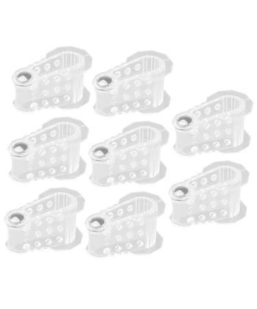 FRCOLOR 4 Pairs Magnetic Toe Splitter Pedicure Tools for Feet Hammertoe Splint Yoga Tools Toe Separators for Women Toe Bunion Strap Foot Care Tools Toe Spacers for Feet